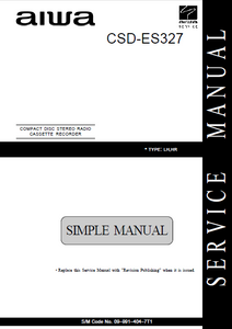 AIWA CSD-ES327 Service Manual