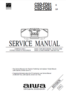 AIWA CSD-FD81 Revision Compact Disc Recorder Service Manual