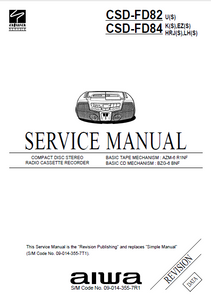 AIWA CSD-FD82 Revision Compact Disc Recorder Service Manual