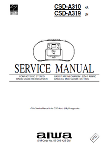 AIWA CSD-A310HA Compact Disc Service Manual