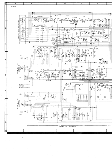 AKAI CS-F110 Schematics