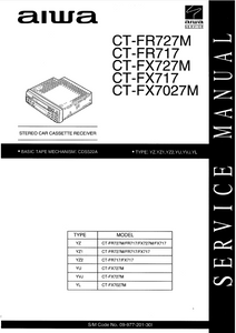 AIWA CT-FR717 Stereo Receiver Service Manual