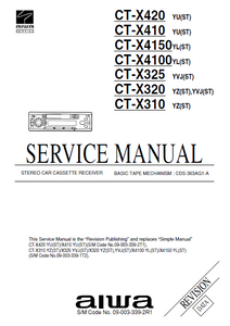 AIWA CT-X420YU Revision Stereo Car Cassette Receiver Service Manual