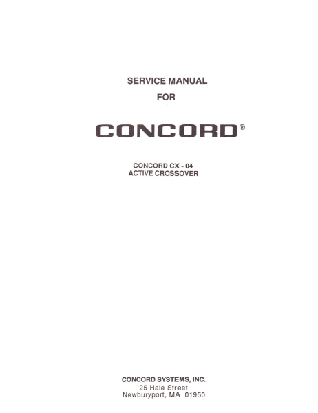 COBRA TO Cybernet-CX-04 Service Manual
