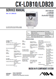 AIWA CX-LDB10 Ver.1.0 Micro Hi-Fi Component Service Manual