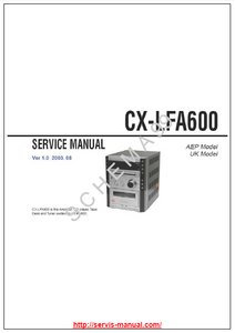 AIWA CX-LFA600 Amplifier CD Player Schematics