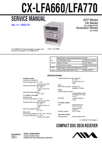 AIWA CX-LFA660 Ver.1.1 Compact Disc Deck Receiver Service Manual