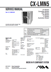 AIWA CX-LMN5 Ver.1.2 Micro Hi-Fi Component Service Manual