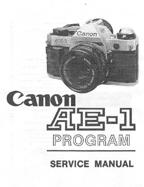 CANON AE-1 Program Service Manual