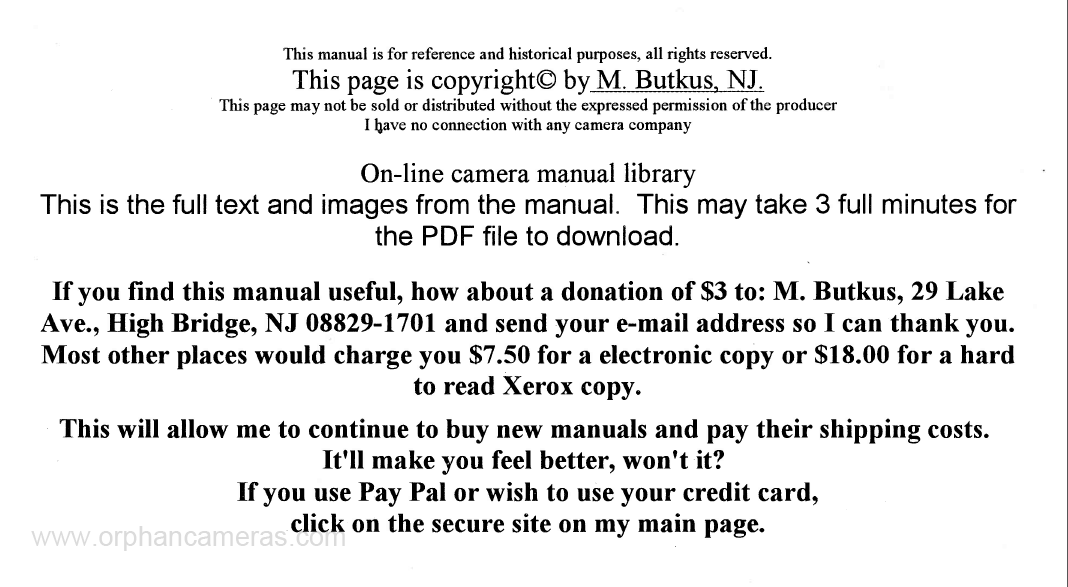 CANON AE-1 Part I Instruction Manual