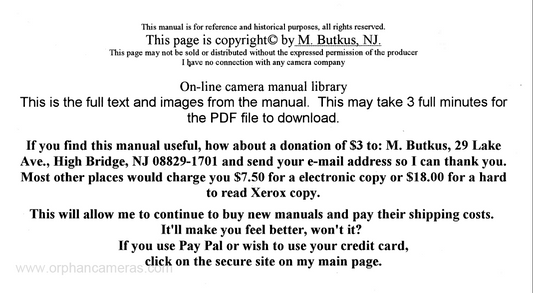 CANON AE-1 Part I Instruction Manual