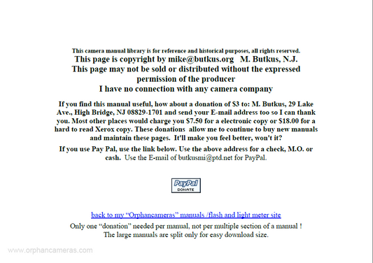CANON AE-1 Part II Owner's Manual