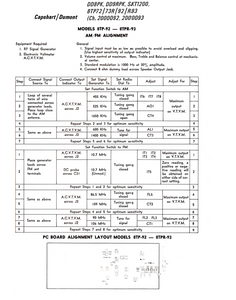 CAPEHART 8TP-92 Service Manual