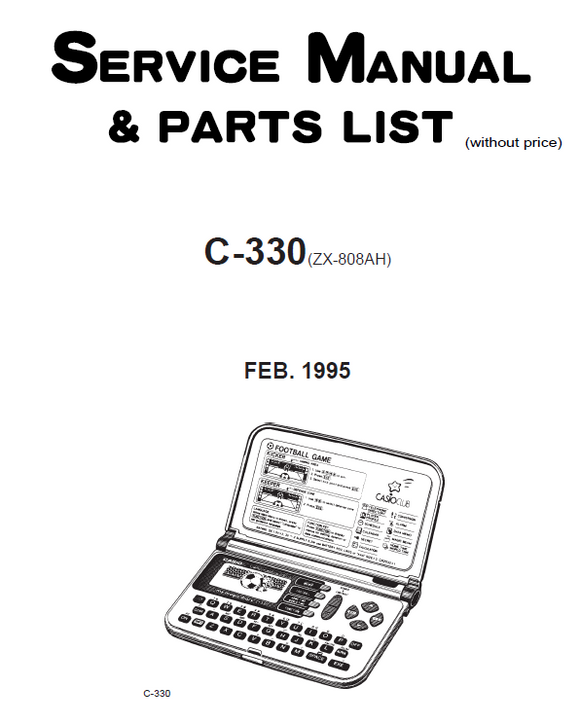 Casio C-330 Service Manual