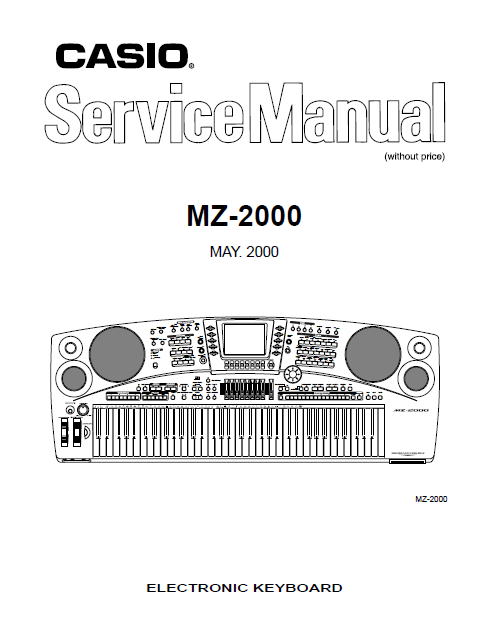 Audio TO Clearcom-Casio_MZ-2000_[ET] Service Manual