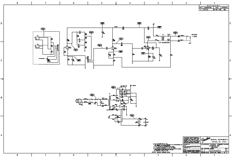 FENDER  Champion 600 Schematics