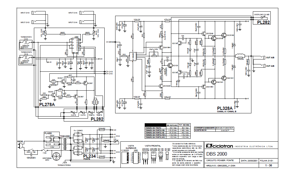 Audio TO Clearcom-Ciclotron_DBS_2000_pwr_sch Service Manual