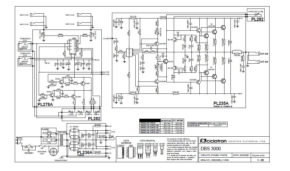 Audio TO Clearcom-Ciclotron_DBS_3000_pwr_sch Service Manual