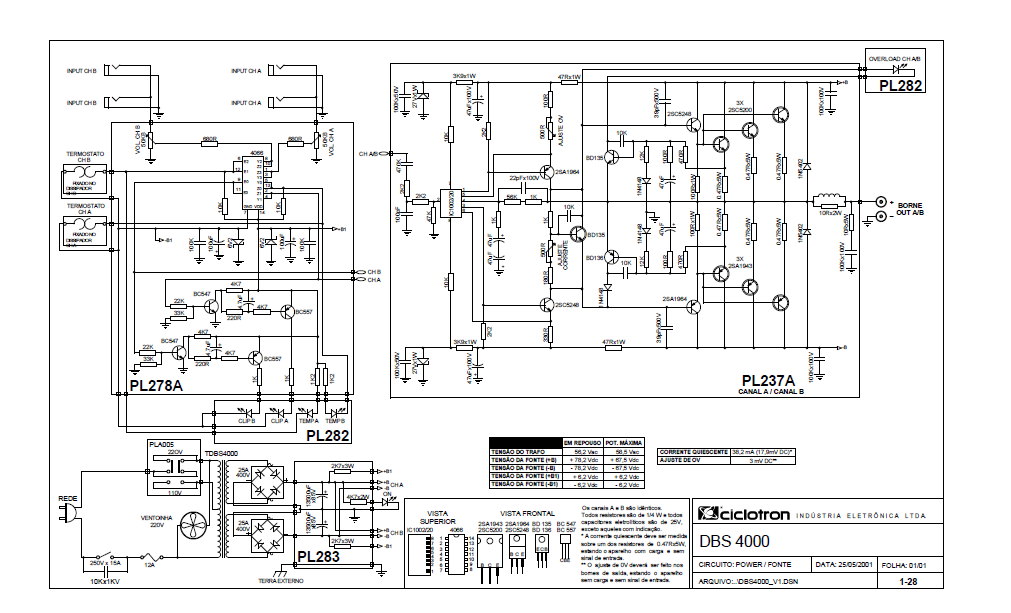 Audio TO Clearcom-Ciclotron_DBS_4000_pwr_sch Service Manual