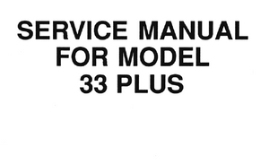 Cobra 33 PLUS Service Manual