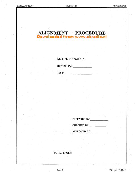 COBRA TO Cybernet-Cobra_hh38WX_ST_sm Service Manual