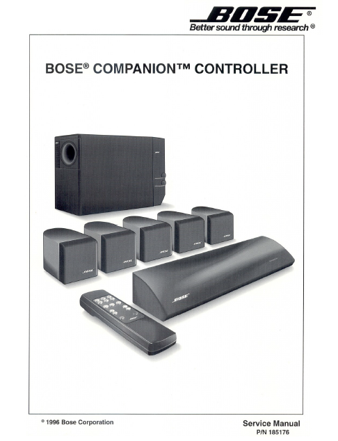 BOSE Companion Controller Service Manual