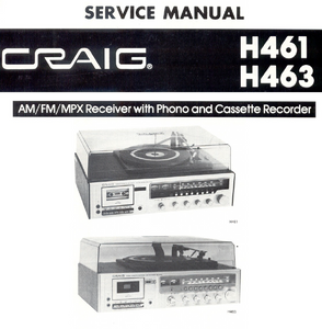 Craig H461 H463 Service Manual