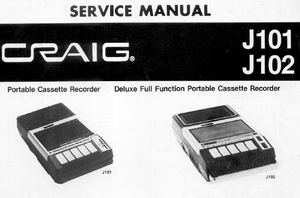 Craig J101 J102 Service Manual