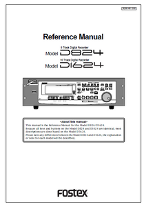 FOSTEX Model D824-D1624 Refernce Manual