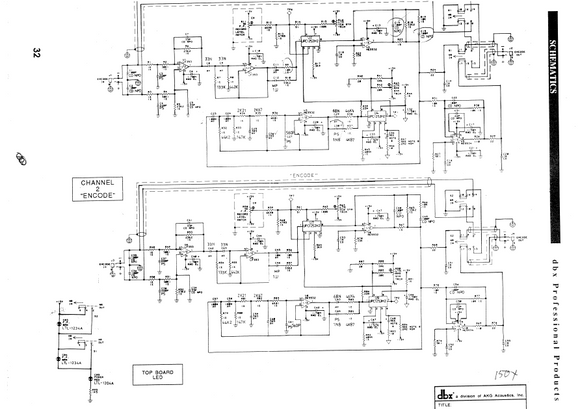 DBX 150X CH2 Encode Schematic