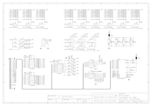 BEHRINGER DCX2496 Ultradrive Pro Control Interface rev D Schematics