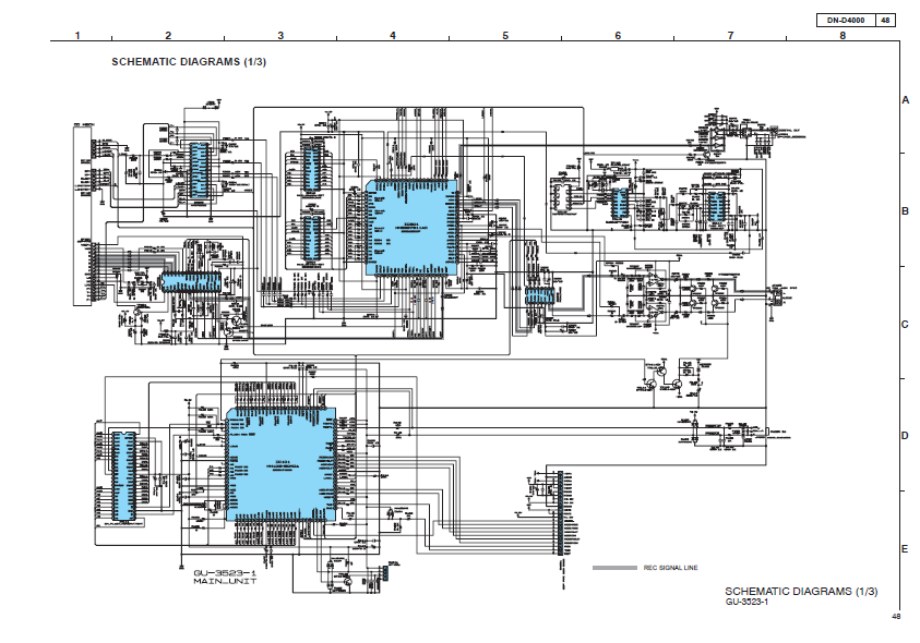 DENON DN-D4000 Double CD Player Schematics – Electronic Service Manuals