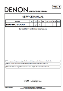 DENON DN-HC5000 E3 E2 Mobile Entertainers Service Manual