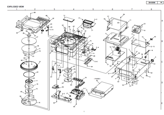 DENON DN-S5000 Parts List and Schematic