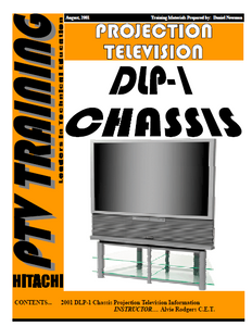 HITACHI DLP-1 Chassis Projection Television Service Manual