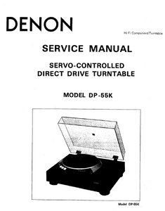 DENON DP-55K Direct Drive Turntable Service Manual