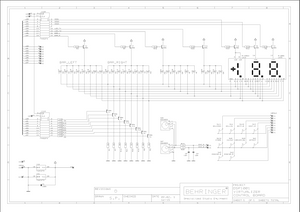 BEHRINGER DSP1001 Virtualizer Control Board rev D Schematic