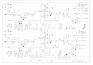 BEHRINGER DX1000M rev F Schematics