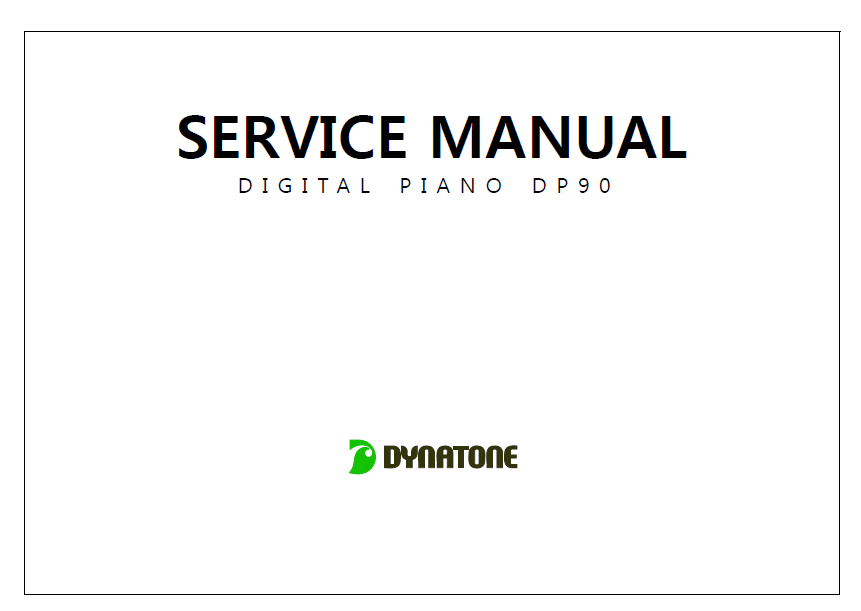 DYNATONE 90 Digital Piano Schematics