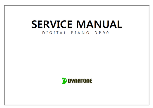 DYNATONE 90 Digital Piano Schematics