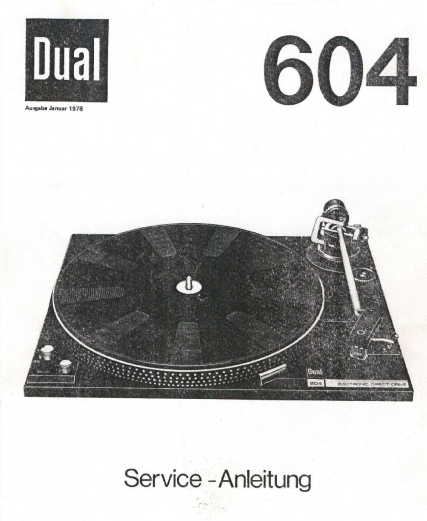 Dual 604 Service Manual