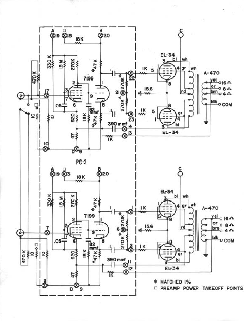 Dynaco ST-70A Amplifier Schematic