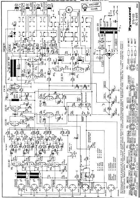 Dynacord EC-S65-E Schematic