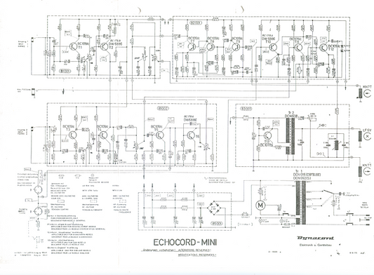 Dynacord Echocord Mini Schematic