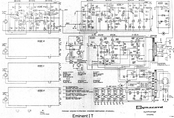 Dynacord Eminent 1T Schematic