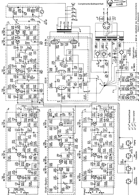 Dynacord Favorit II Amplifier Schematics