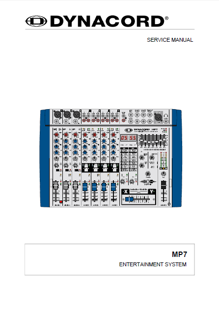 Dynacord MP-7 Service Manual