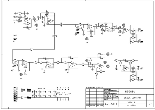 Dynacord EVI Audio XA-4000 Schematic