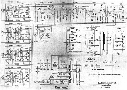 Dynacord Eminent 1 Schematic