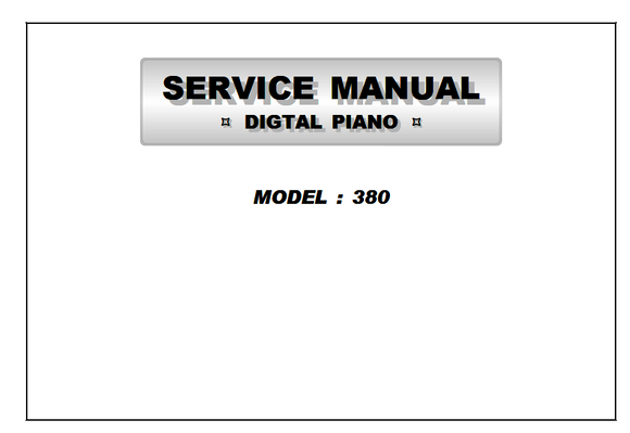 DYNATONE 380 Digital Piano Schematics